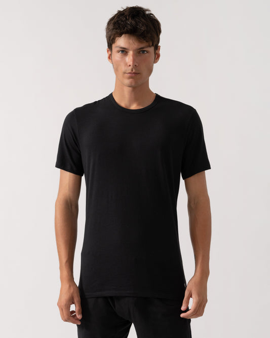 Calvin Klein Short Sleeve 3 Pack Mens T Shirts - Black
