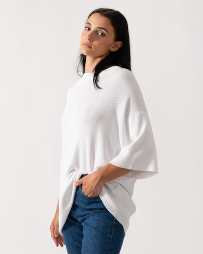 Calvin Klein Viscose Rib Womens Sweater - CHO - Designer Womens Sweatshirts