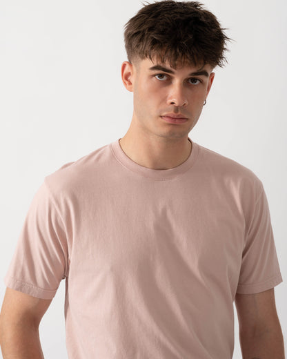 Colorful Standard Classic Organic T-Shirt - Faded Pink close up