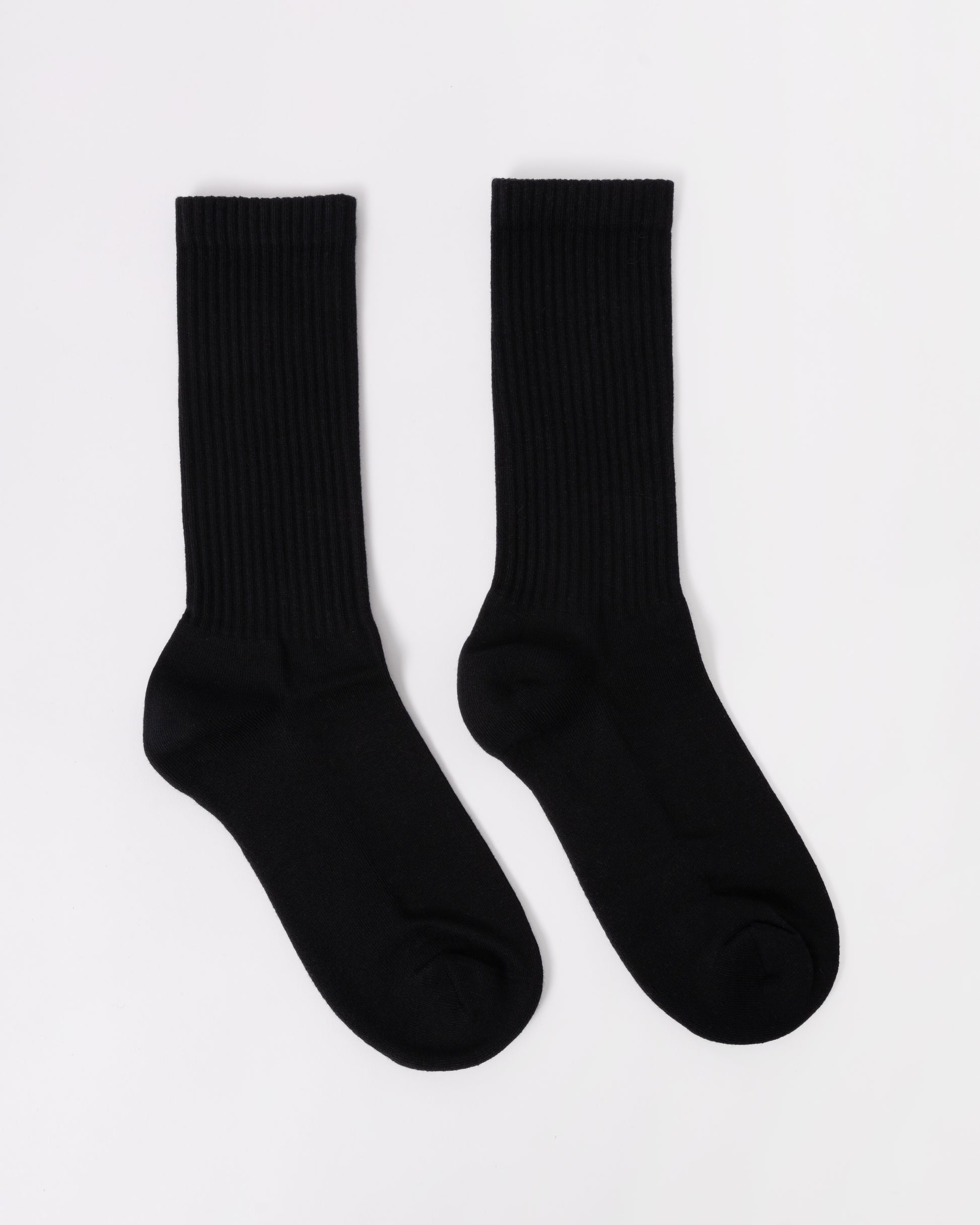 Colorful Standard Mens Organic Active Socks - Deep Black | CHO | Designer Mens Socks