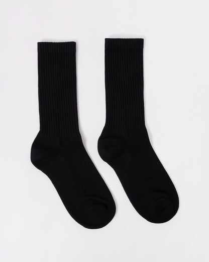 Colorful Standard Mens Organic Active Socks - Deep Black | CHO | Designer Mens Socks