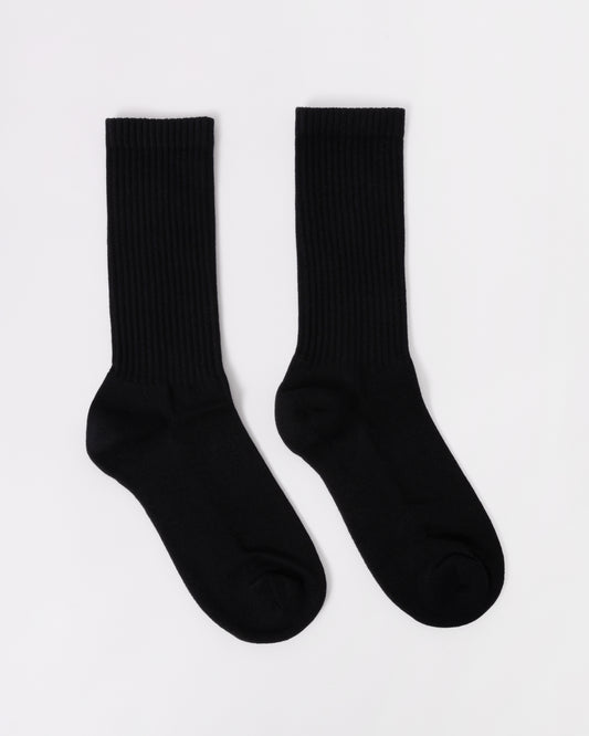 Colorful Standard Mens Organic Active Socks - Deep Black | CHO | Designer Mens Socks