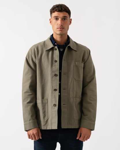 Colorful Standard Mens Organic Workwear Jacket - Dusty Olive