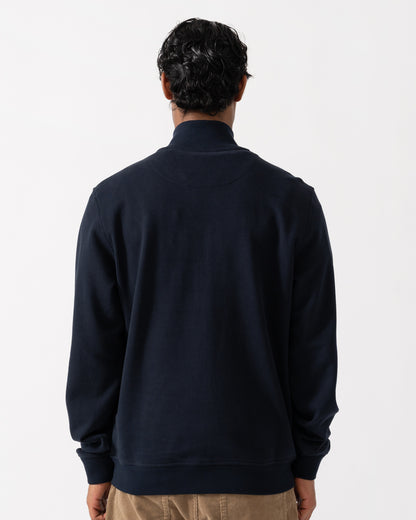 Back of the Belstaff Mens Logo Full Zip Sweatshirt - Dark Ink