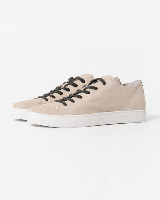 Crime London Raw Lo Mens Trainer in Suede Cream front