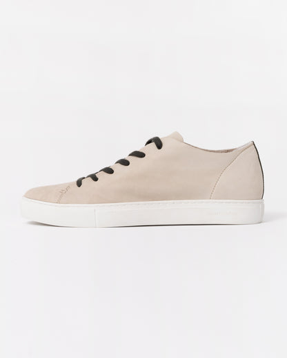 Crime London Raw Lo Mens Trainer in Suede Cream side