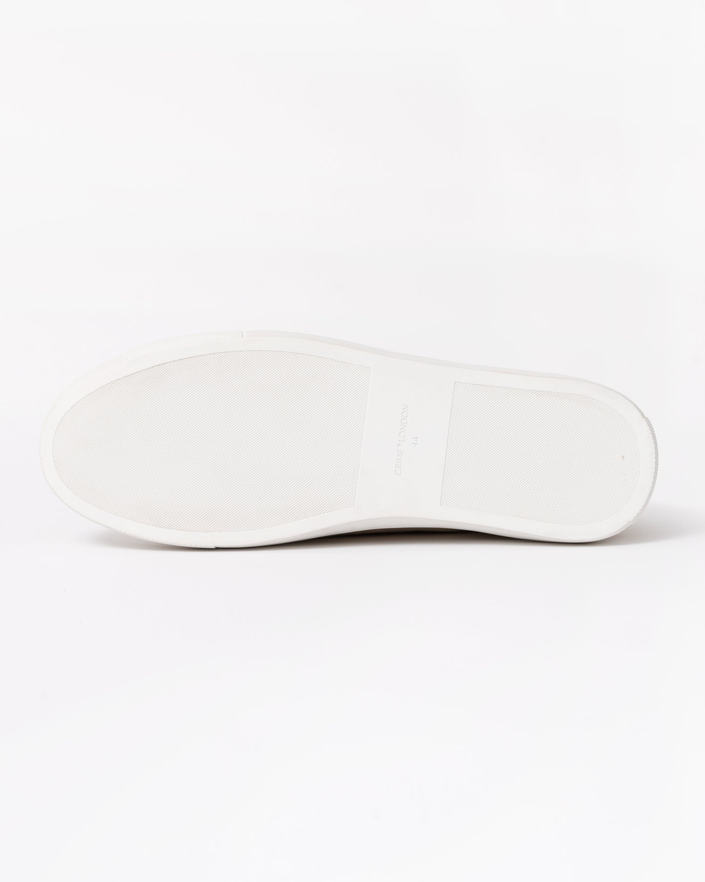 Crime London Raw Lo Mens Trainer in Suede Cream sole