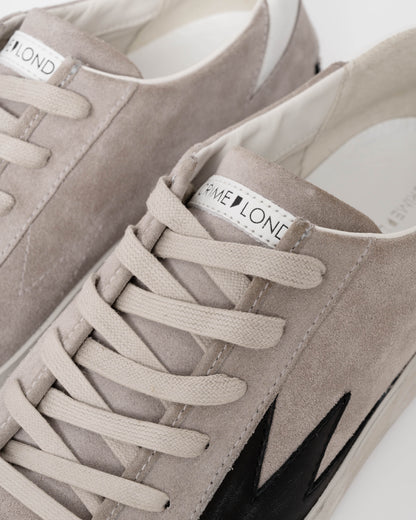 Crime London Storm Explosion Mens Trainer in Suede Grey detail