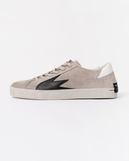 Crime London Storm Explosion Mens Trainer in Suede Grey side