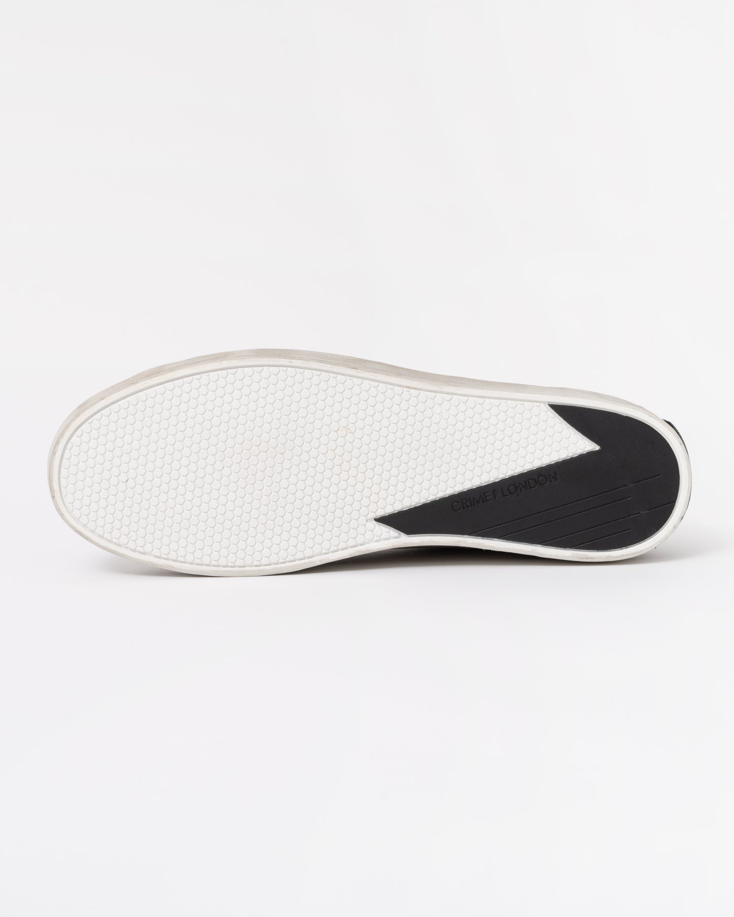 Crime London Storm Explosion Mens Trainer in Suede Grey sole