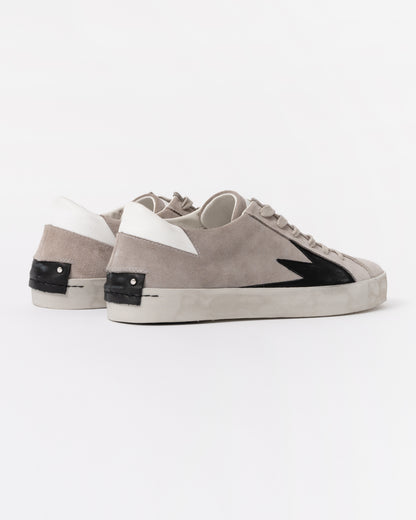 Crime London Storm Explosion Mens Trainer in Suede Grey back