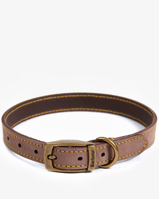 Barbour Leather Dog Collar - Brown