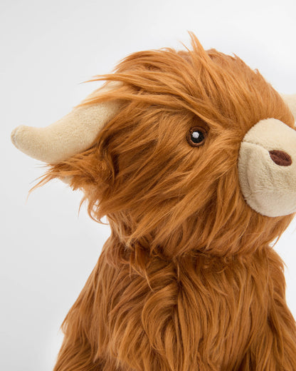 Barbour Highland Cow Dog Toy - Brown/Classic | CHO | Designer Unisex Pet Accessories