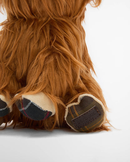 Barbour Highland Cow Dog Toy - Brown/Classic | CHO | Designer Unisex Pet Accessories