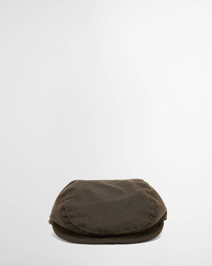 Barbour Dog Wax Flat Cap - Olive | CHO | Designer Dog Flat Cap