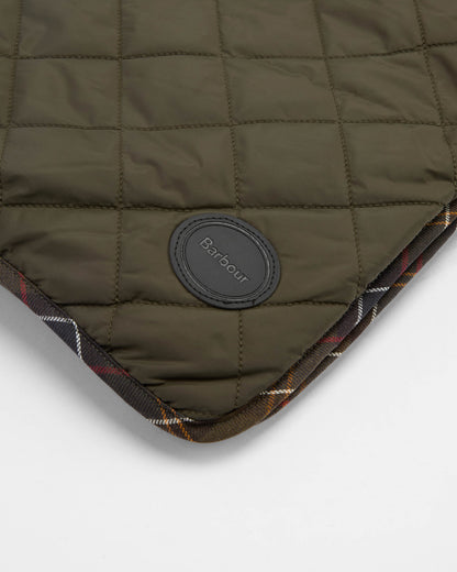 Barbour Dog Quilt & Fleece Blanket - Olive - CHO - Designer Unisex Pet Accessories