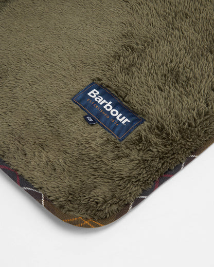 Barbour Dog Quilt & Fleece Blanket - Olive - CHO - Designer Unisex Pet Accessories