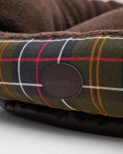 Barbour Dog Snuggle Bed 30" - Classic Tartan