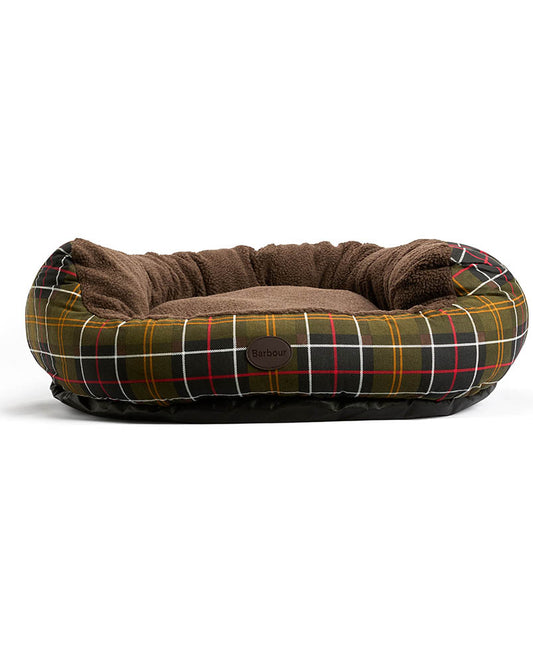 Barbour Dog Snuggle Bed 35" - Classic Tartan