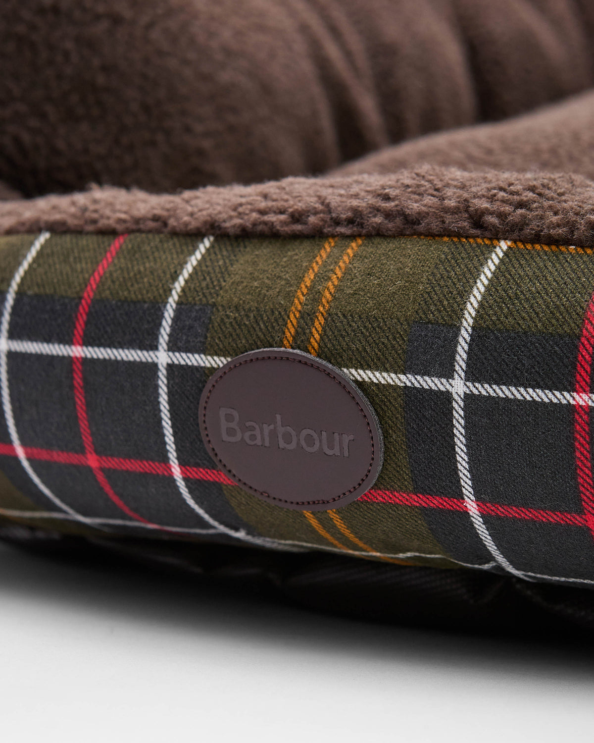 Barbour Dog Snuggle Bed 35" - Classic Tartan - CHO - Designer Unisex Pet Accessories