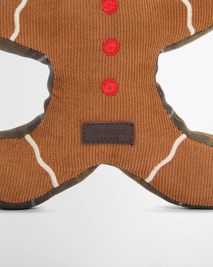 Barbour Dog Christmas Gingerbread Toy - Brown | CHO | Designer Dog Toys