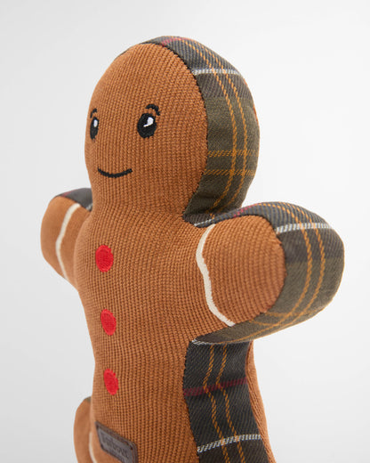 Barbour Dog Christmas Gingerbread Toy - Brown | CHO | Designer Dog Toys