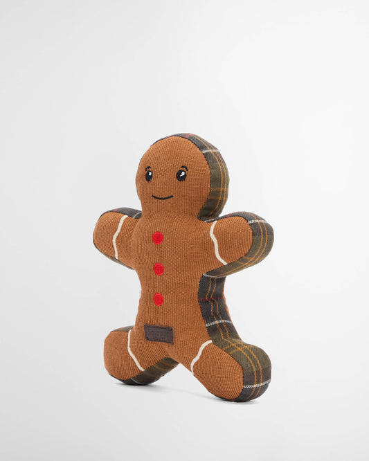 Barbour Dog Christmas Gingerbread Toy - Brown | CHO | Designer Dog Toys