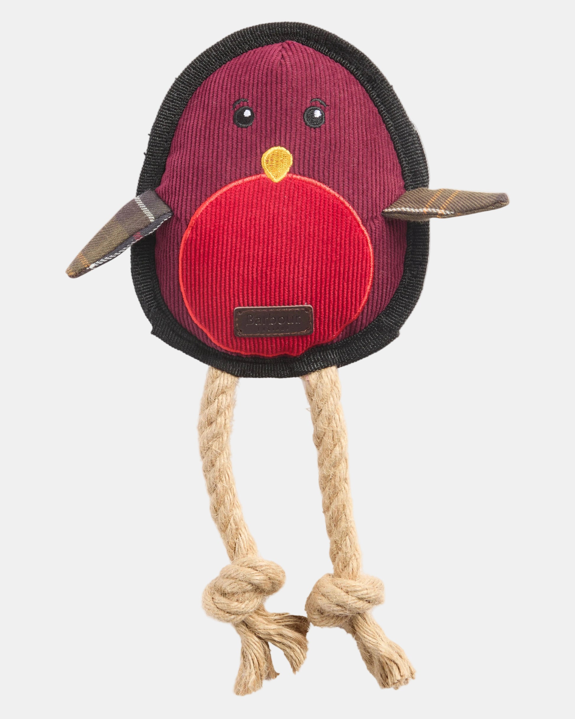 Barbour Dog Robin Toy - Brown/Red | CHO | Designer Dog Toys