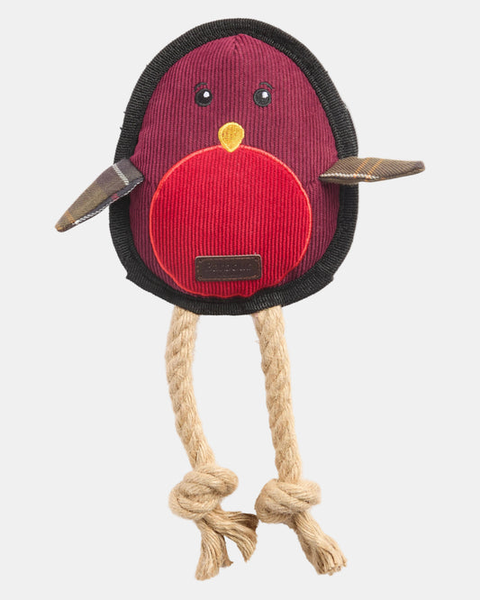 Barbour Dog Robin Toy - Brown/Red | CHO | Designer Dog Toys