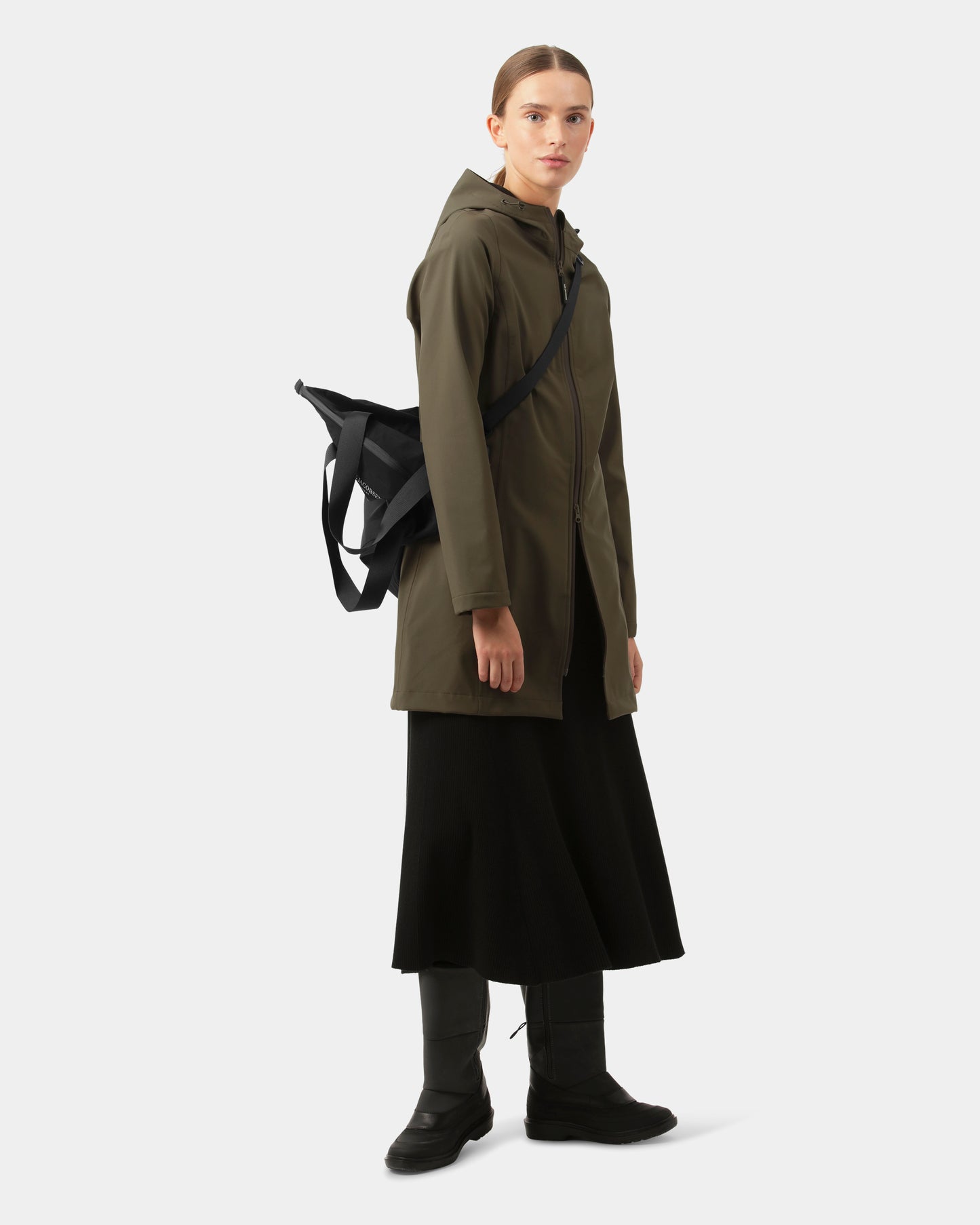 Ilse Jacobsen Daybreak Womens Softshell Raincoat - Army 410