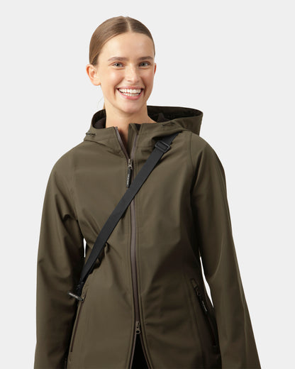 Ilse Jacobsen Daybreak Womens Softshell Raincoat - Army 410