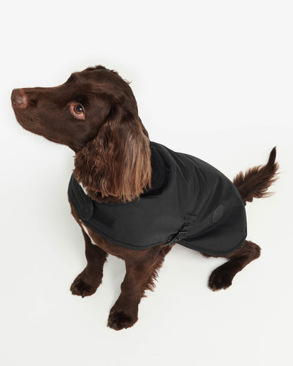Barbour Sylkoil Wax Dog Coat - Black | CHO | Designer Dog Coats