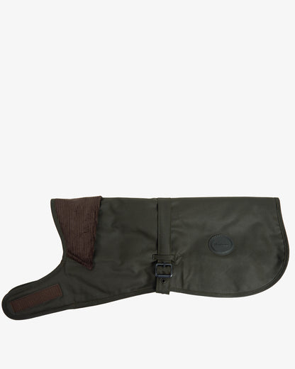 Barbour Sylkoil Wax Dog Coat - Olive | CHO | Designer Dog Coats