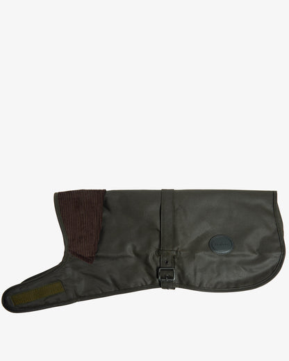 Barbour Wax Dog Coat - Olive | CHO | Designer Dog Coats