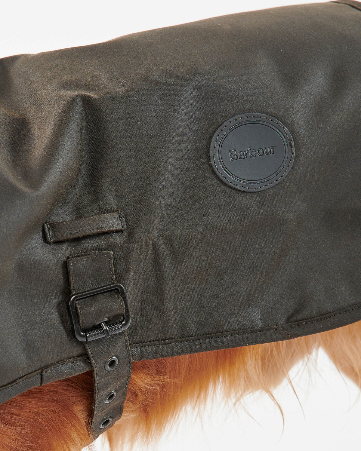 Barbour Wax Dog Coat - Olive | CHO | Designer Dog Coats