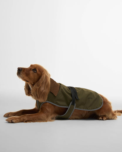 Barbour Monmouth Waterproof Dog Coat - Olive | CHO | Designer Dog Coats
