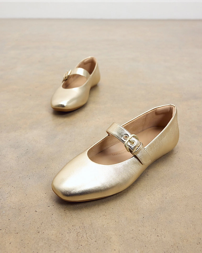 FitFlop Delicato Womens Leather Mary Jane Shoes - Platino 675 | CHO | Designer Womens Shoes