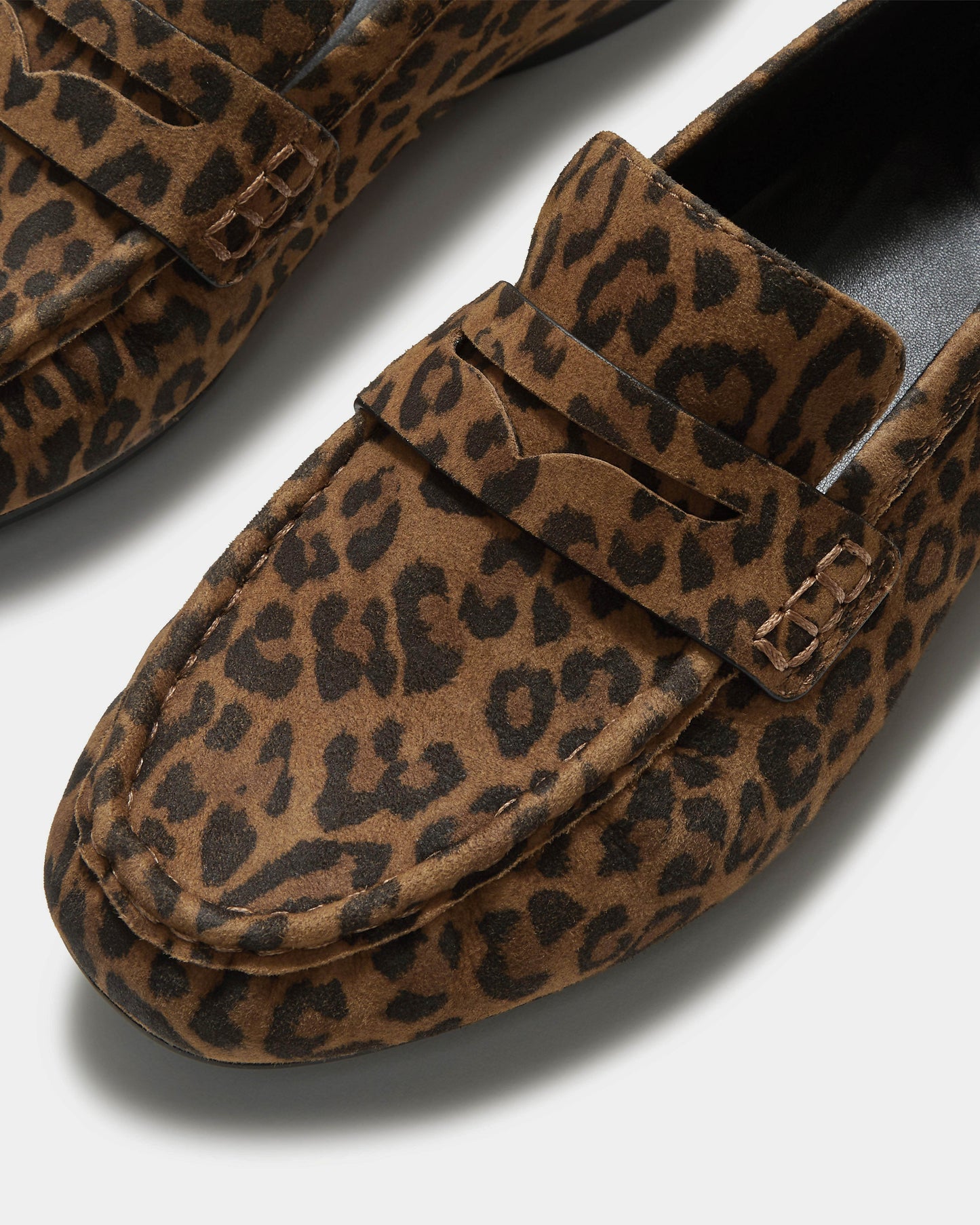 FitFlop Delicato Womens Suede Leopard Loafers - Tan/Black E76