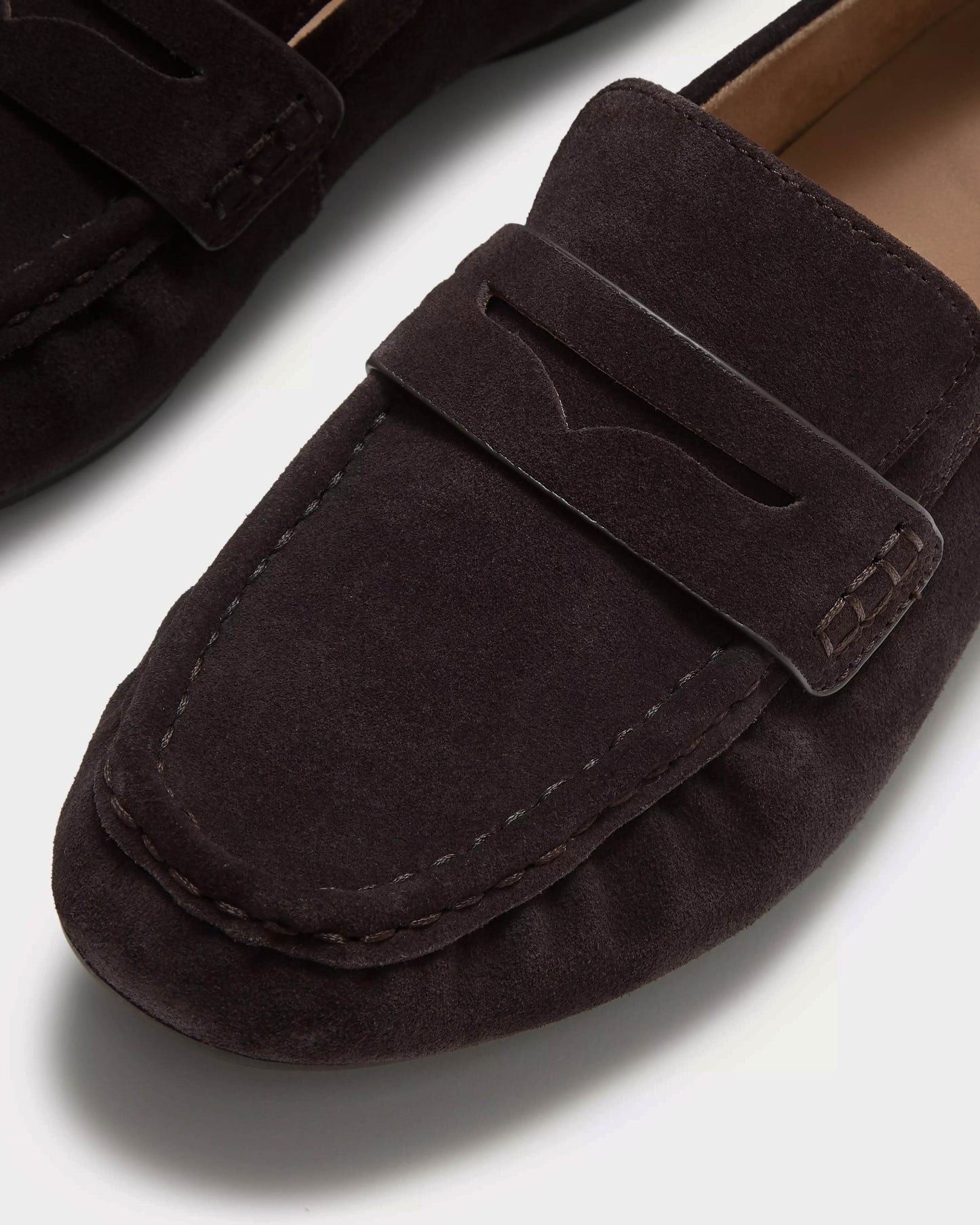 FitFlop Delicato Womens Suede Loafers - Chocolate Brown 167