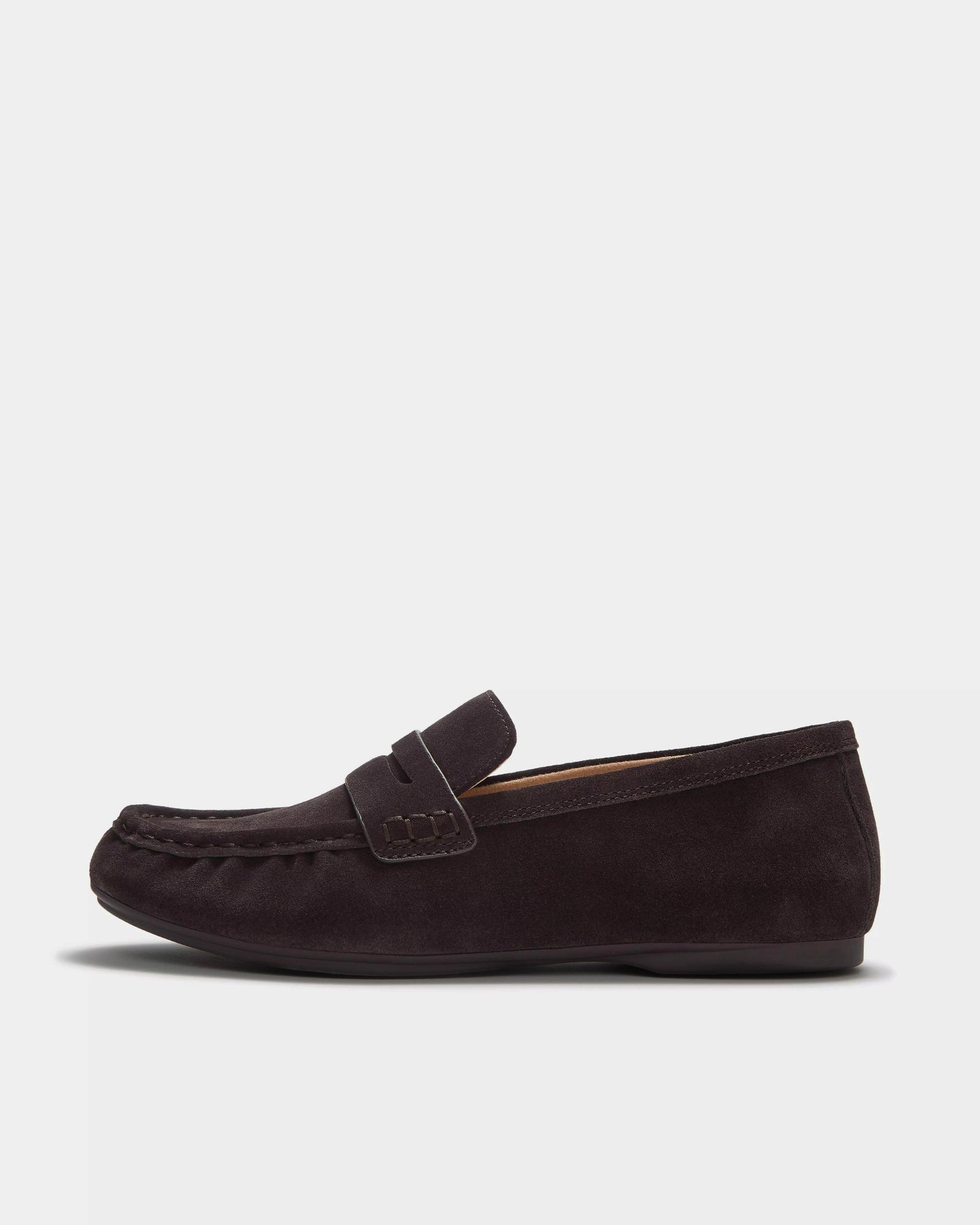 FitFlop Delicato Womens Suede Loafers - Chocolate Brown 167