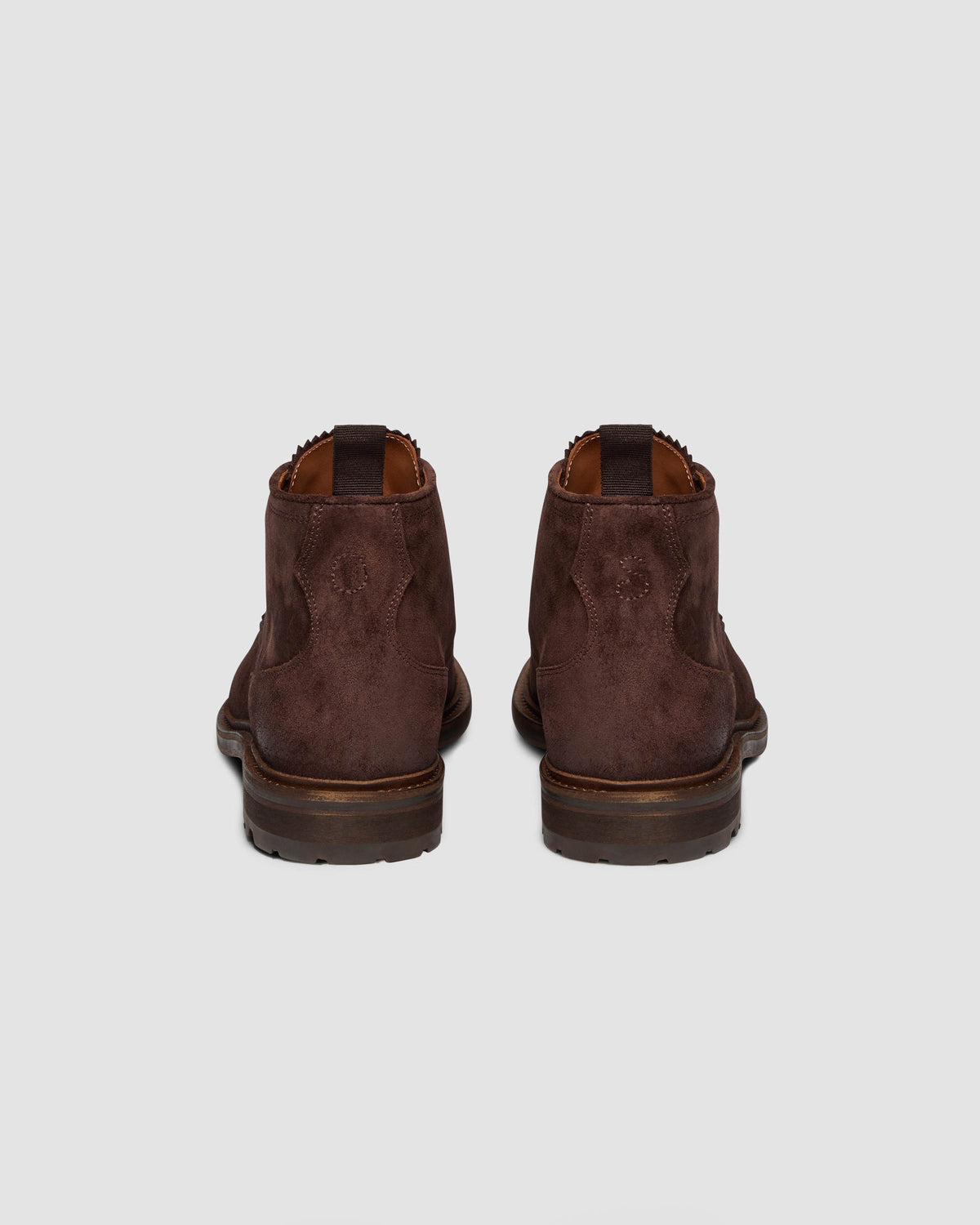 Oliver Sweeney Drave Mens Hand - Burnished Suede Chukka Boots - Chocolate | CHO | Designer Mens Chukka Boots