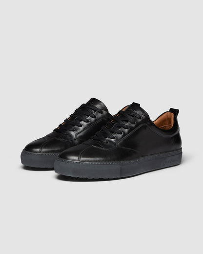 Oliver Sweeney Ermida Mens Hand Finished Calf Leather Trainers - Black