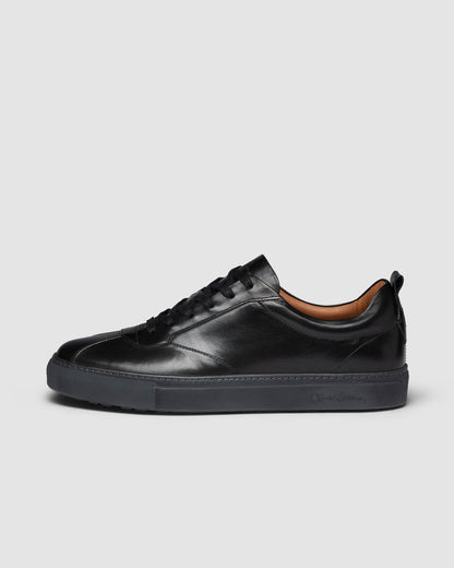 Oliver Sweeney Ermida Mens Hand Finished Calf Leather Trainers - Black