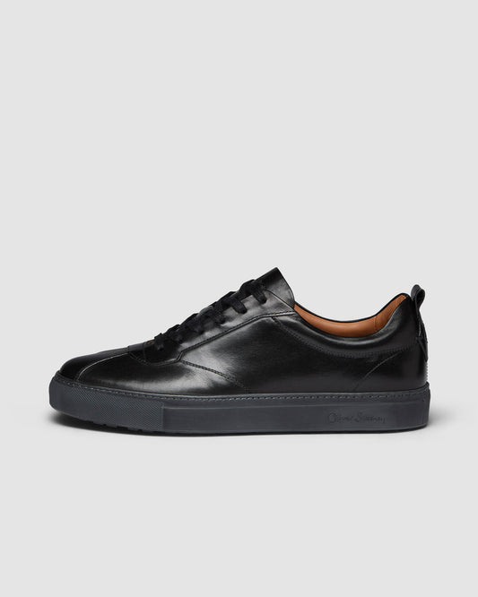Oliver Sweeney Ermida Mens Hand Finished Calf Leather Trainers - Black | CHO | Designer Mens Trainers