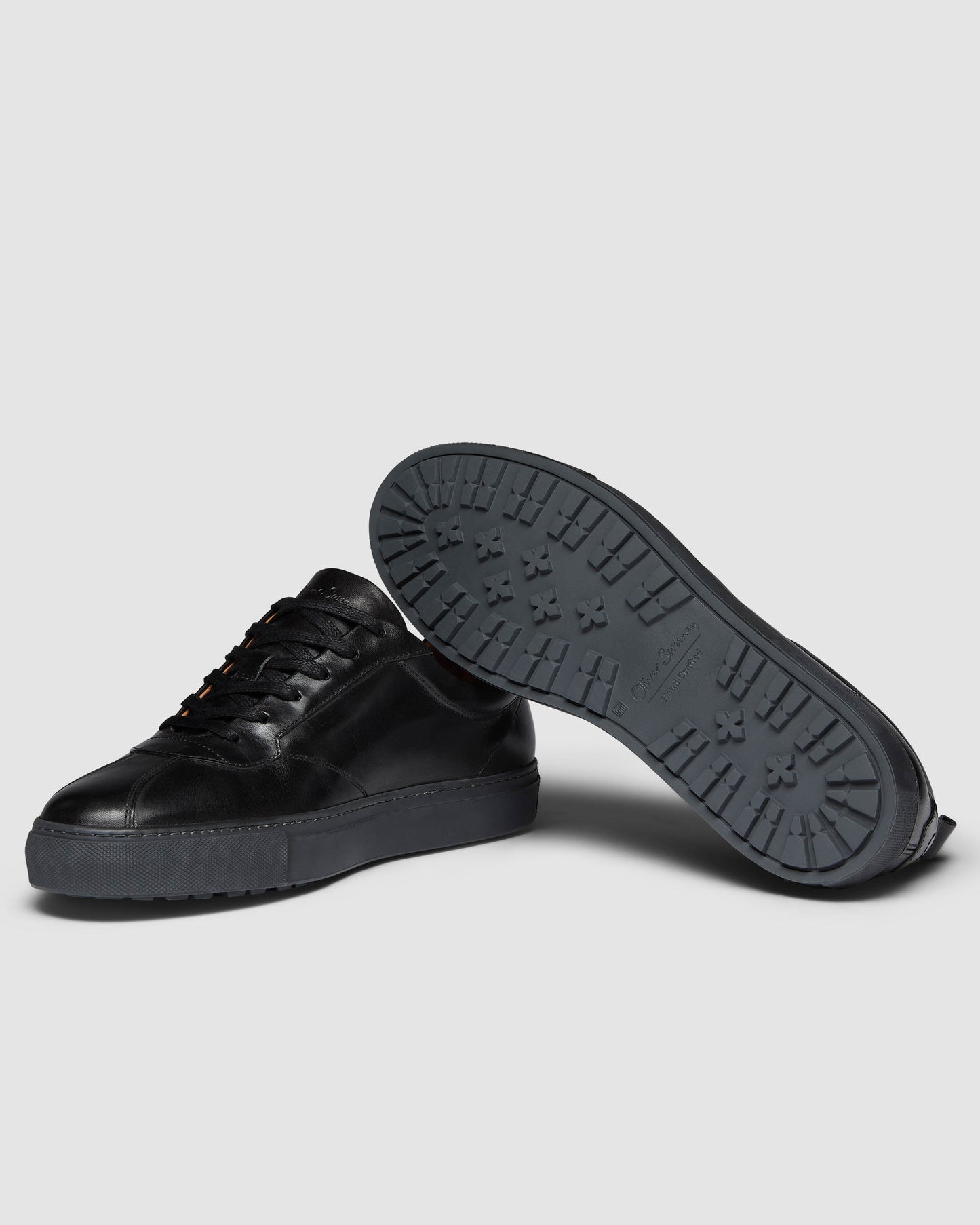 Oliver Sweeney Ermida Mens Hand Finished Calf Leather Trainers - Black