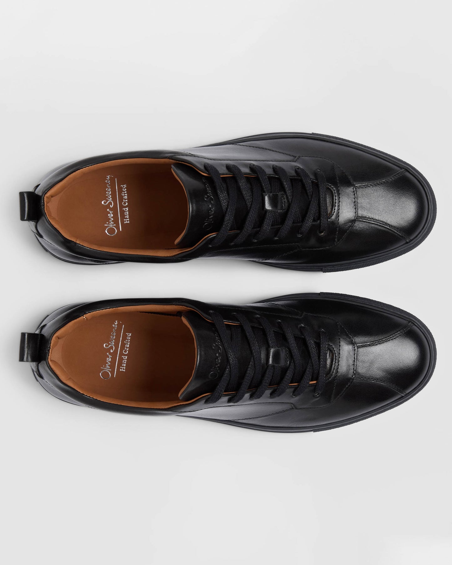 Oliver Sweeney Ermida Mens Hand Finished Calf Leather Trainers - Black