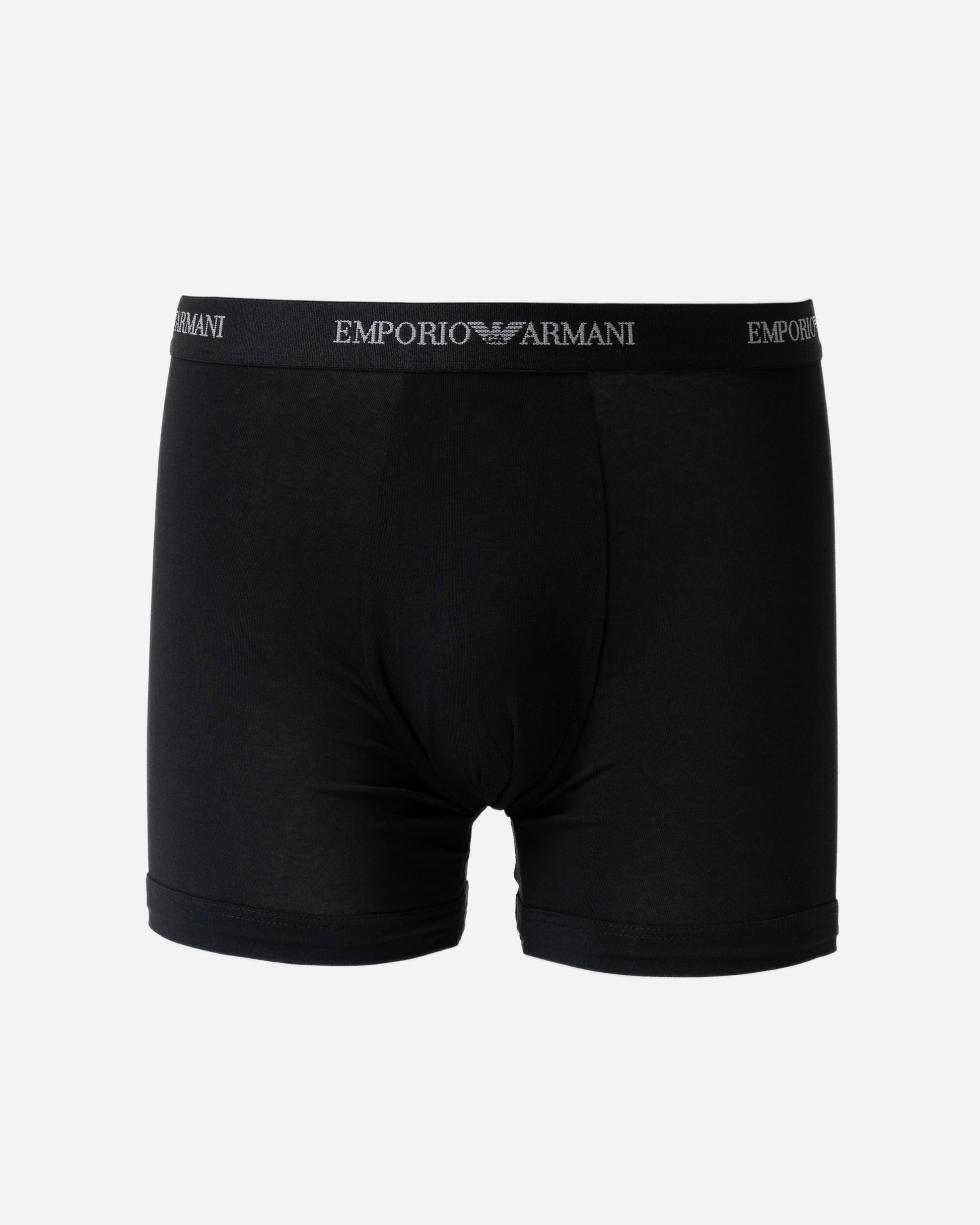 pair of Emporio Armani Mens Boxers with Logo Waistband EM000261-AF14132-MC061 in Black