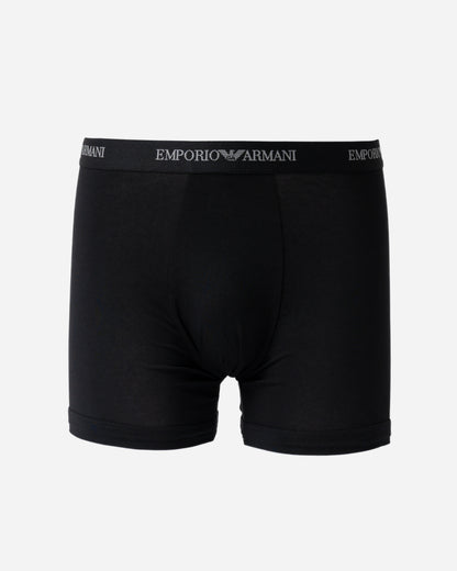 pair of Emporio Armani Mens Boxers with Logo Waistband EM000261-AF14132-MC061 in Black