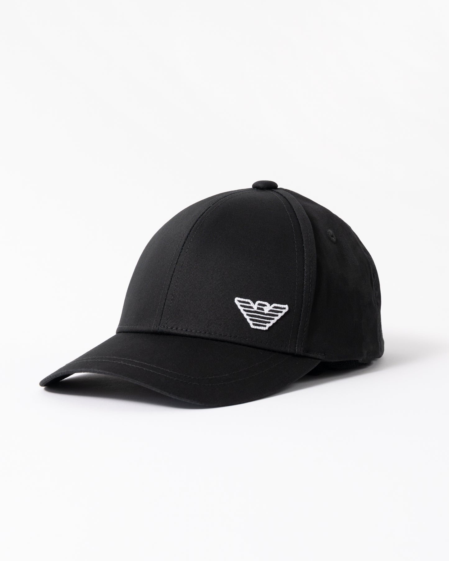 Emporio Armani Mens Cap with Eagle Logo in Black