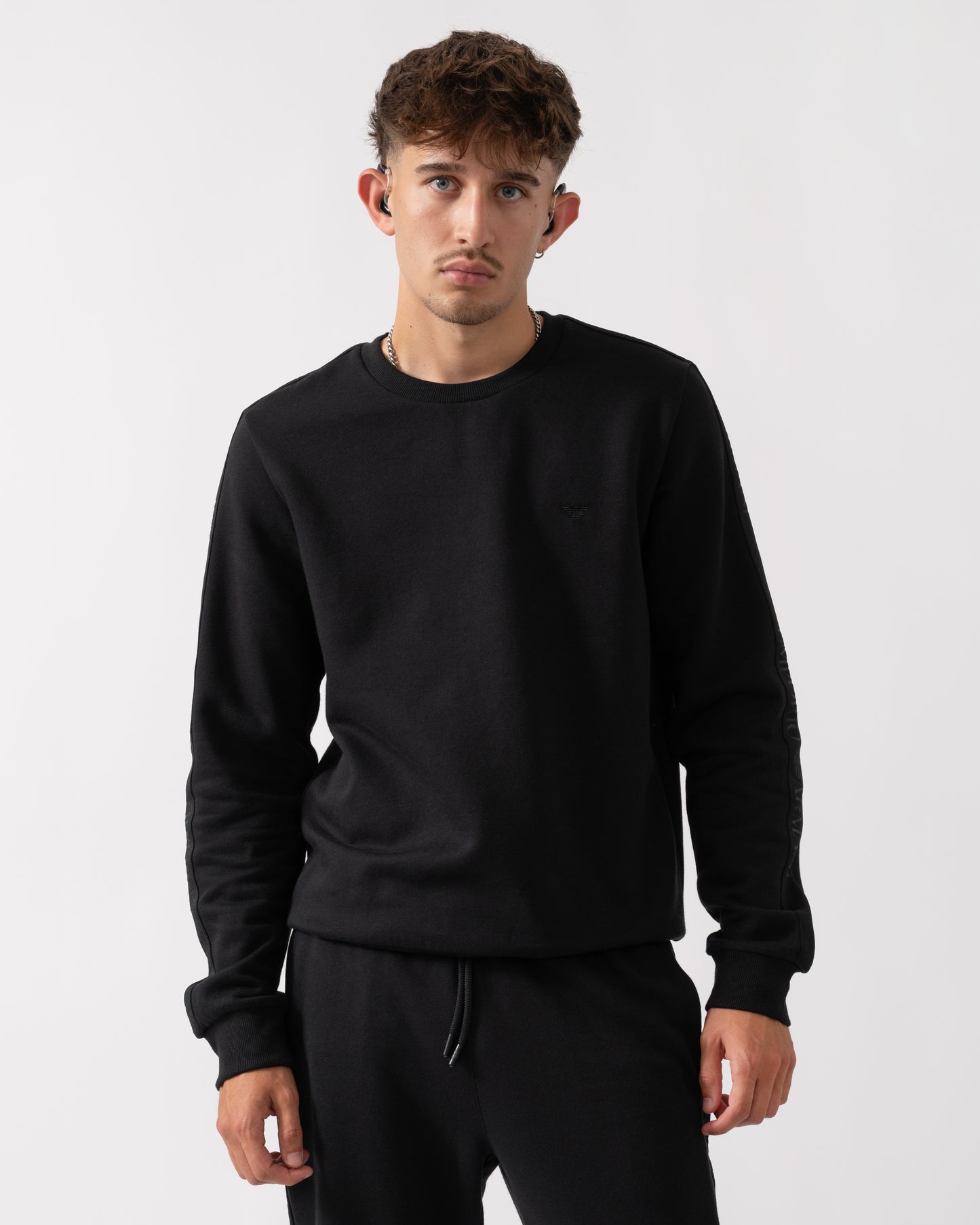 Emporio Armani Mens Loungewear Tracksuit - Black UC001